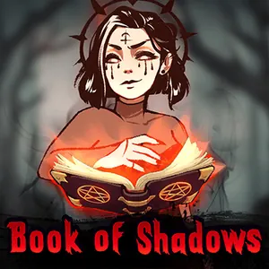 Book of Shadows fra Nolimit City: en gammel bok med mystiske symboler