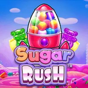 Sugar Rush från Pragmatic Play: en godisautomat med färgglada kulor och två gummibjörnar